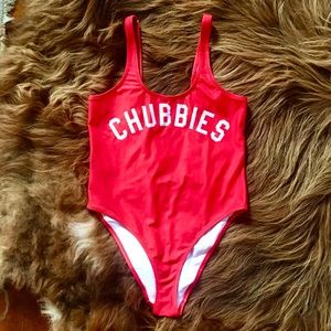 Chubbies One Piece Swimsuit Size Large